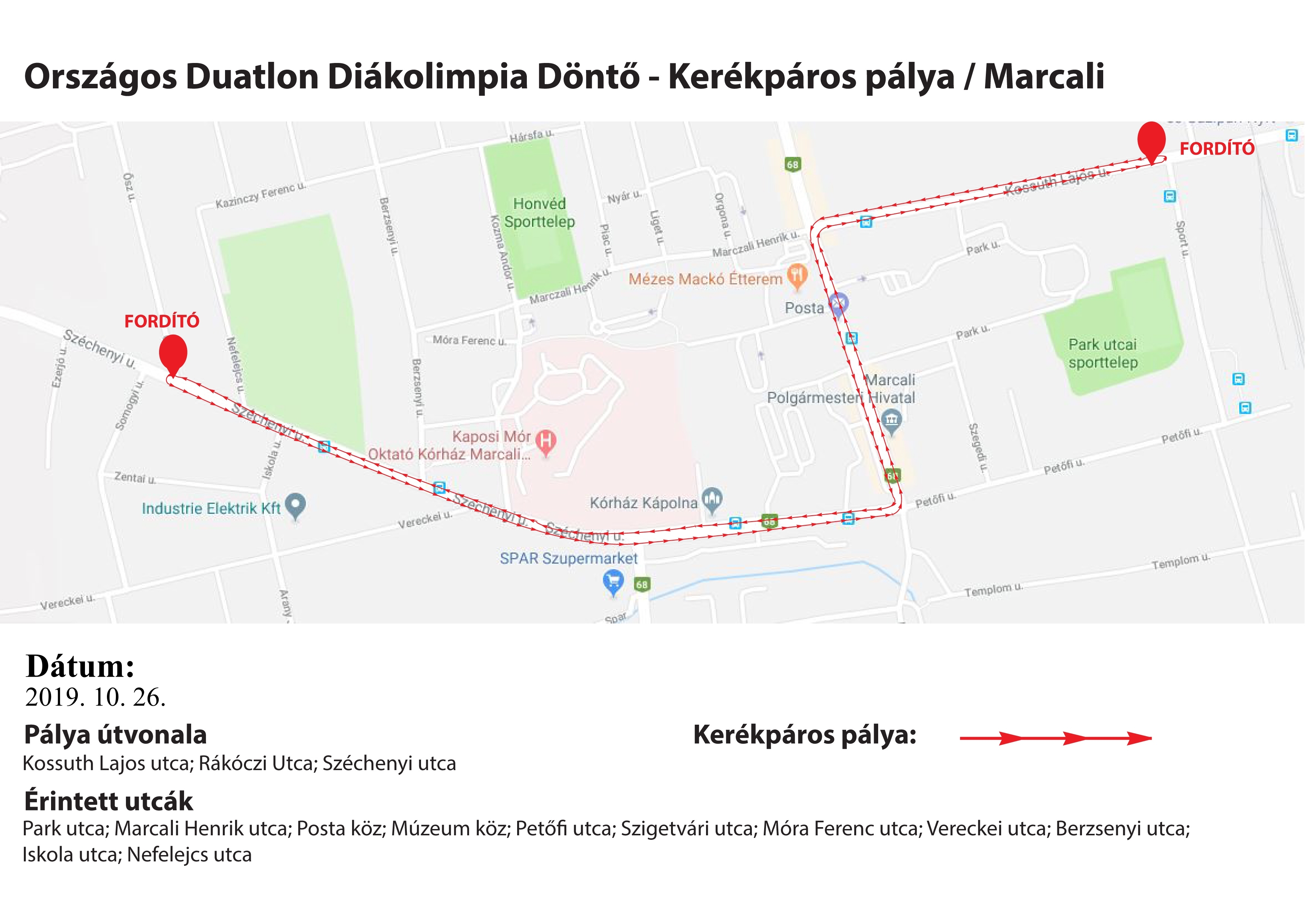 Pályarajz Duatlon OB marcali 2019.10.26 cutout