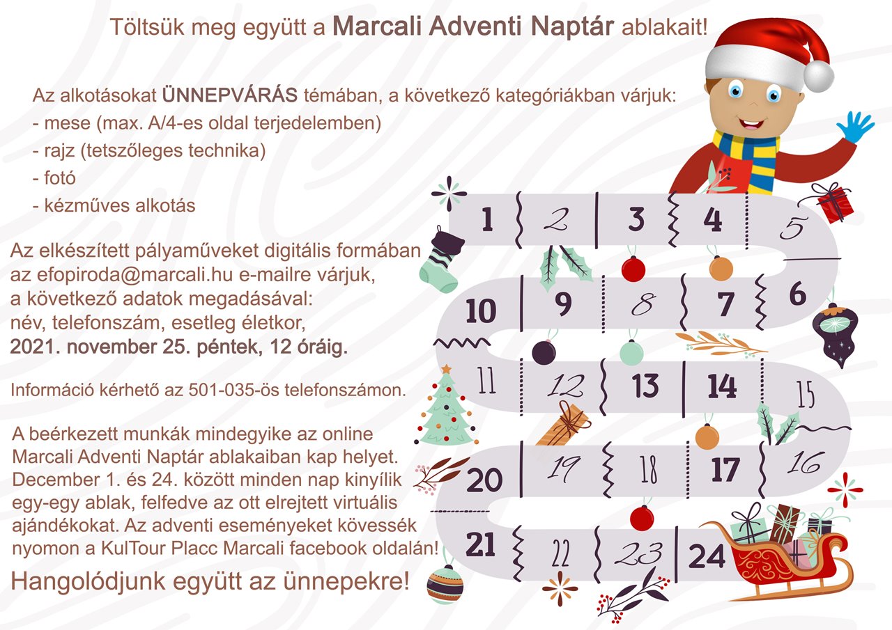 adventi naptar felhivas 2021