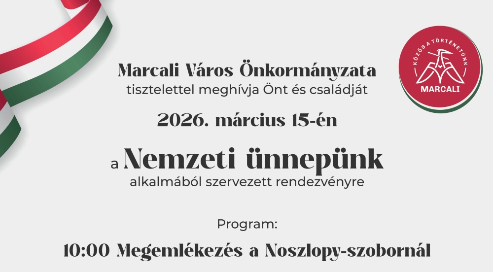 Meghívó - Városi ünnepség - 2026.03.15.
