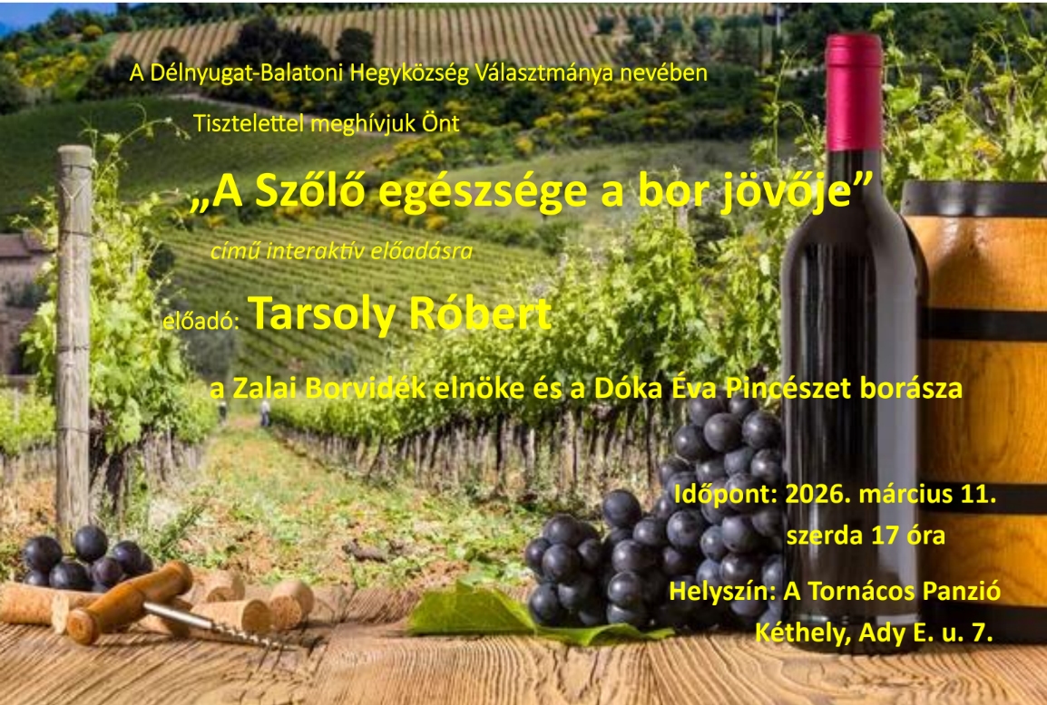 A szőlő egészsége a bor jövője - 2026.03.11.